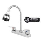 Mezcladora para lavabo cuello flexible