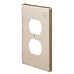 Placa de aluminio para contacto duplex