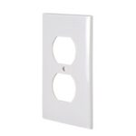 Placa de plastico para contacto duplex