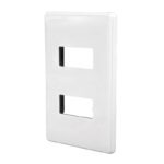 Placa plastica 2 ventanas