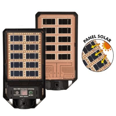 Lampara solar 10w doble panel