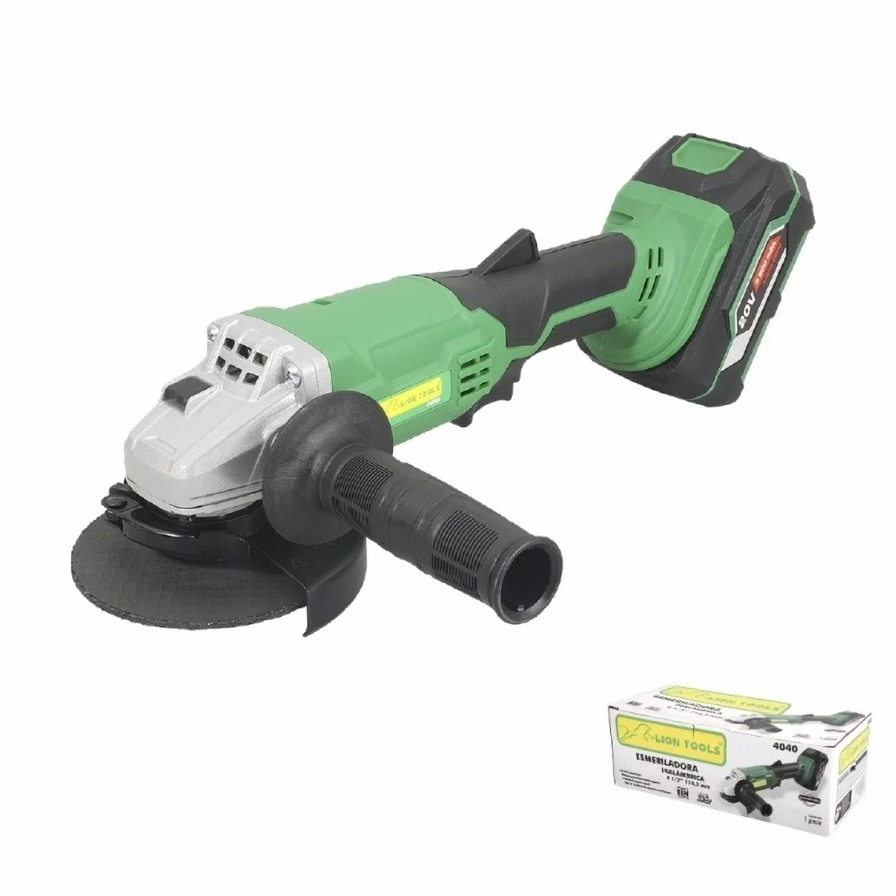 Esmeriladora inalámbrica 4 1/2 Lion tools 1 Esmeriladora inalámbrica 4 1/2 Lion tools