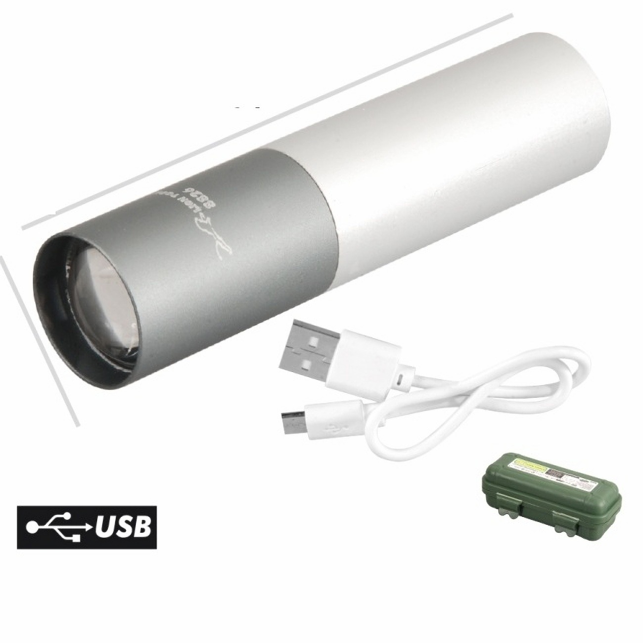 Lampara recargable de exterior 3w alcance 300 mts 1 Lampara recargable de exterior 3w alcance 300 mts