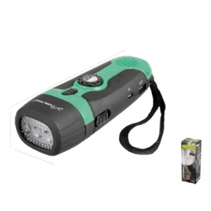 Linterna LED recargable con dinamo