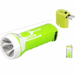 Linterna led de mano con enchufe recargable