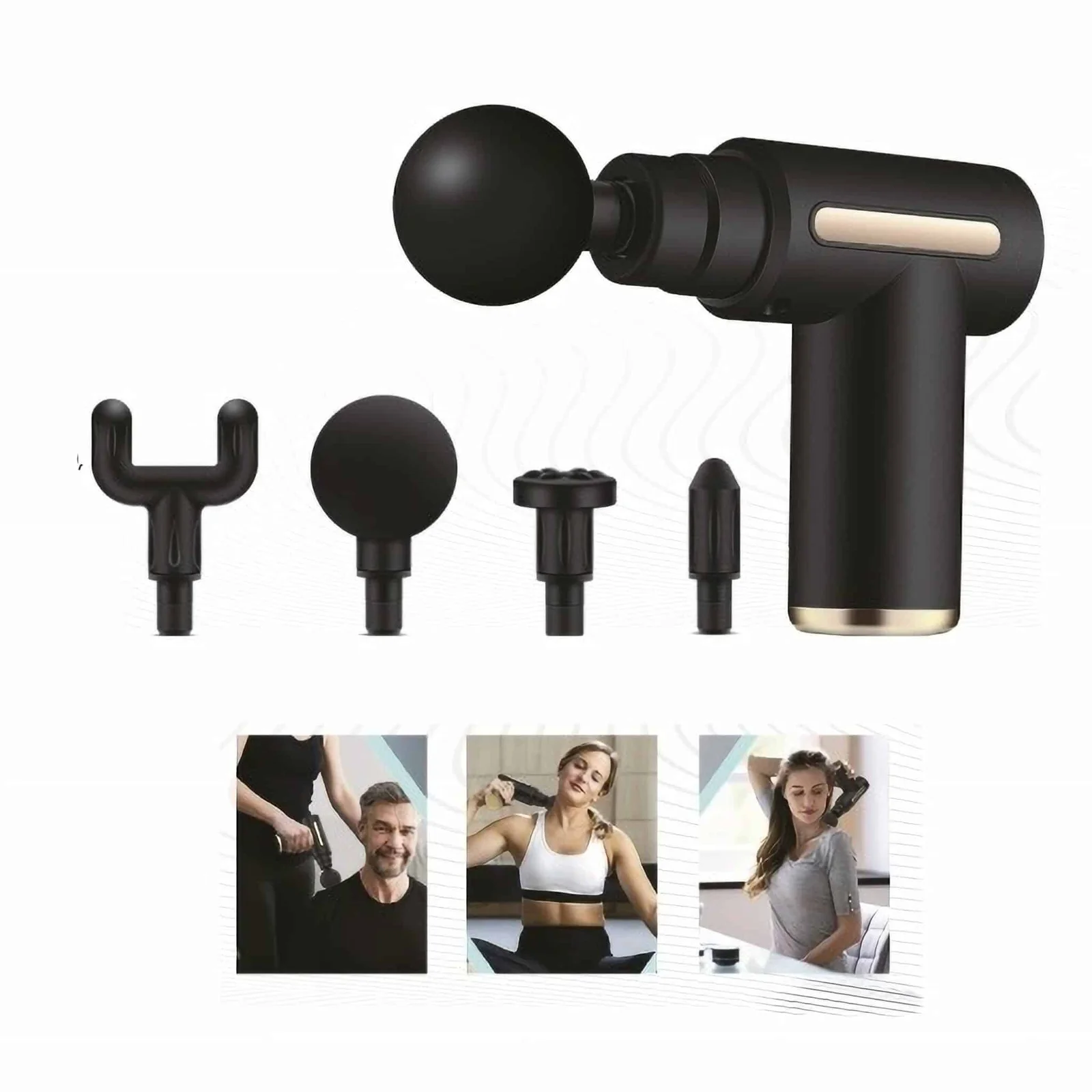 Pistola de masaje muscular 1 Pistola de masaje muscular