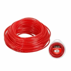 Hilo para desbrozadora rojo 2.7 mm 68 metros