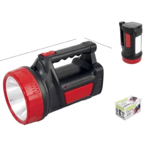 Lámpara led recargable tipo buscador 3w
