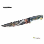 Cuchillo de caza 8 pulgadas grabado de venado