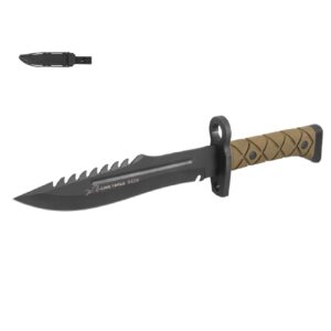 Cuchillo de caza pavonado 8 pulgadas