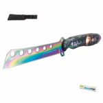 Cuchillo de supervivencia hoja tornasol