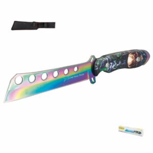 Cuchillo de supervivencia hoja tornasol