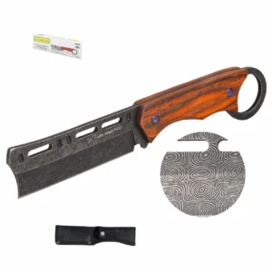Cuchillo táctico de acero con grabado